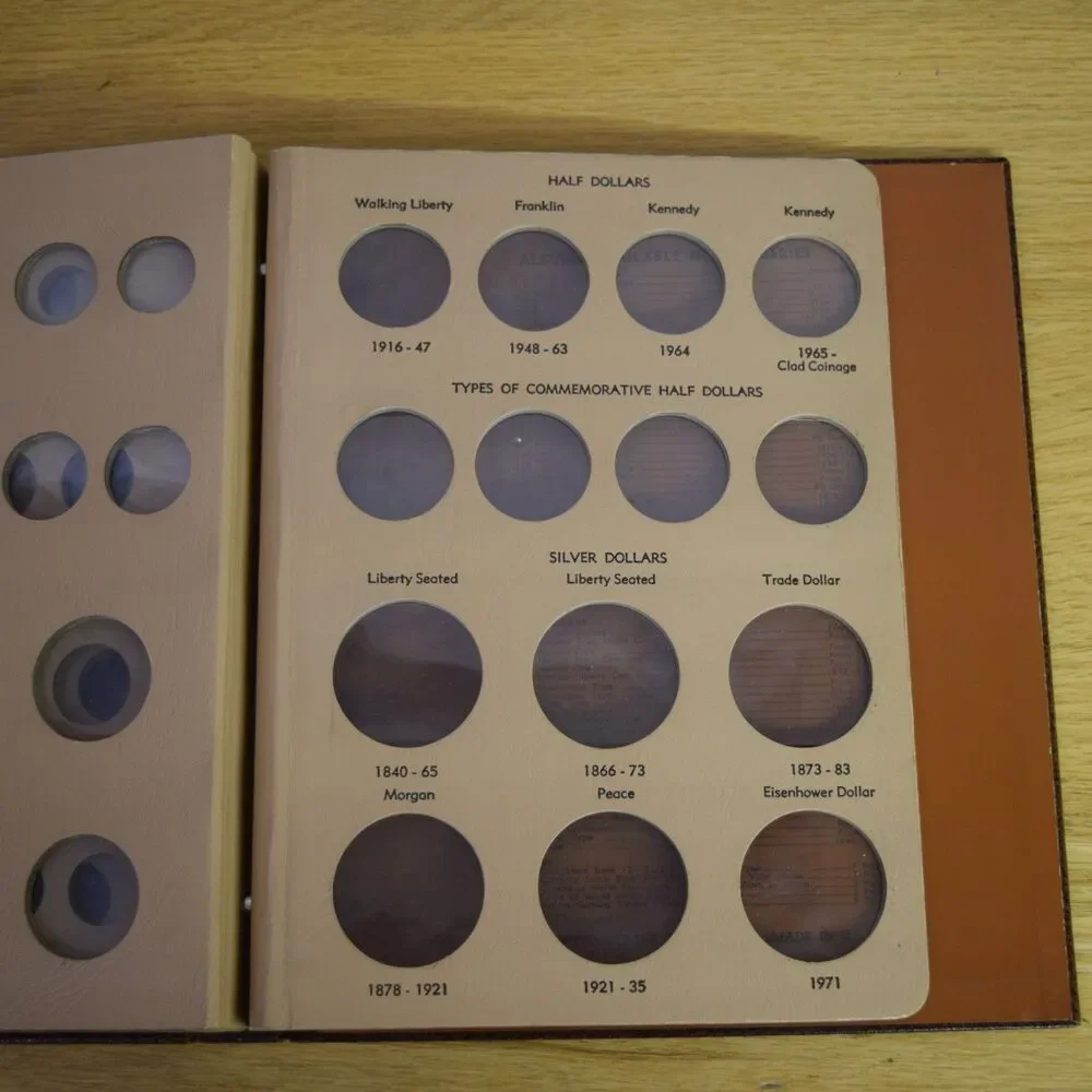 U.S. Major Type Coin Album #7070 - No Coins - 4 Pages Dansco World Coin Library